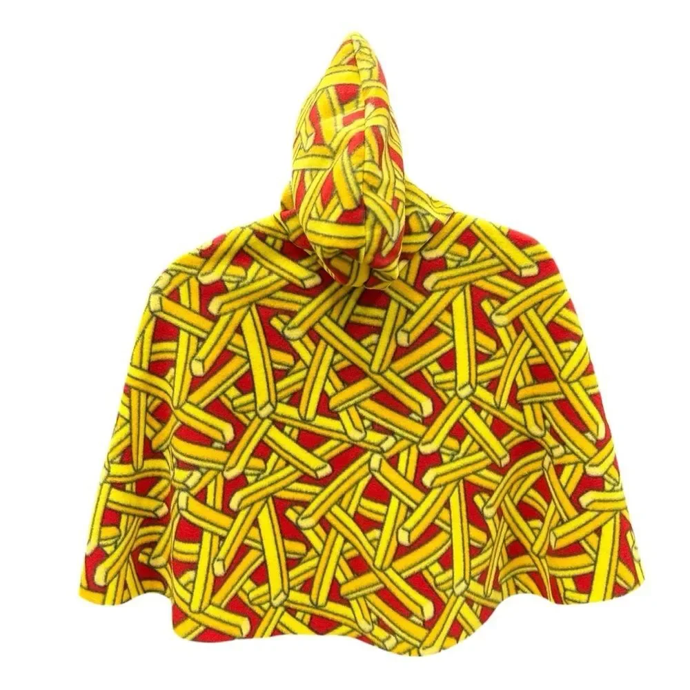 Carseat Cape With Hood Youth One Size Fits Most Ages 12mo-5yrs French Fries
